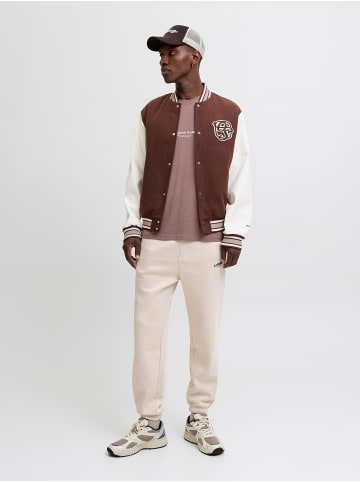 Jack & Jones Einfarbige Sweatpants Elastischer Bund Kordelzug in Sand
