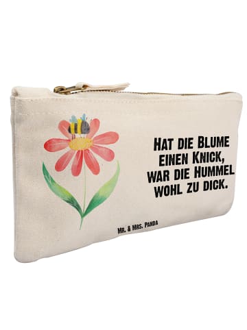 Mr. & Mrs. Panda Kulturtasche Hummel Blume mit Spruch in Weiß