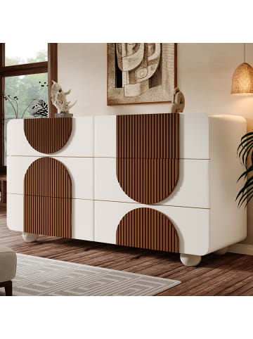 ABRIHOME Kommode mit Leise Schiebe Schubladen & Kippsicherung