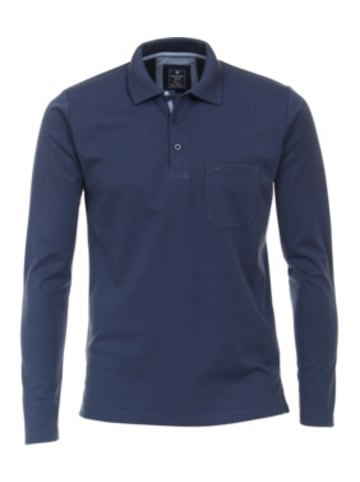 Redmond Poloshirt langarm für Damen in blau
