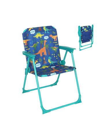relaxdays Kinder-Klappstuhl "Dino" in Bunt - (B)36 x (H)51,5 x (T)37,5 cm