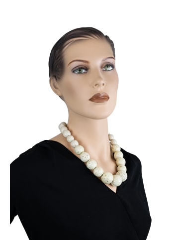 collezione alessandro Kurze Kette " Rizalia " in weiß