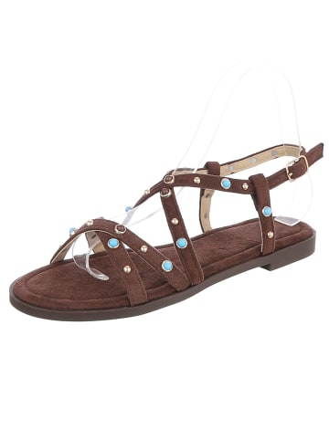 Ital-Design Sandale & Sandalette in Braun