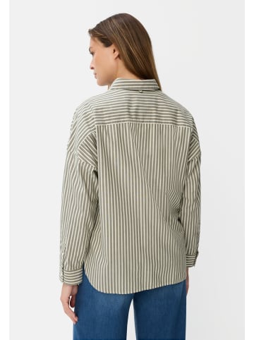 Camel Active Bluse mit Knopfleiste in Dunkelgrün