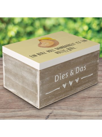 Mr. & Mrs. Panda Aufbewahrungsbox Herz Dankbarkeit Erntedankfest... in Gelb Pastell