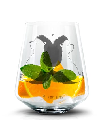 Mr. & Mrs. Panda Tumbler Igel händchenhaltend ohne Spruch in Transparent