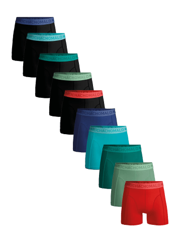 Muchachomalo 10er-Set: Boxershort in Mehrfarbig - für Herren