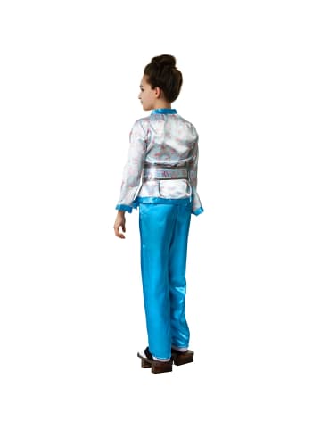 tectake Traditionell gehaltenes, japanisches Gewand, blau
