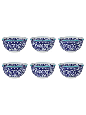 Butlers Butlers Schale ORNAMENTS 6er-Set in Blau