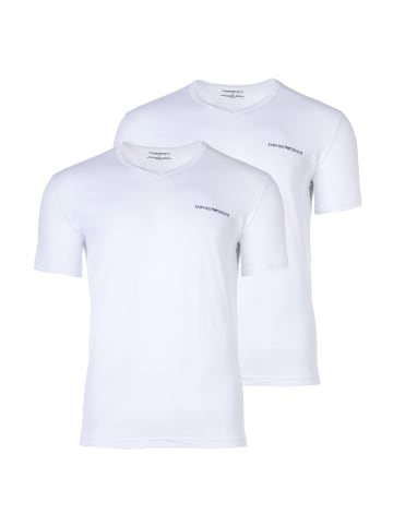 Emporio Armani T-Shirt 2er Pack in Weiß