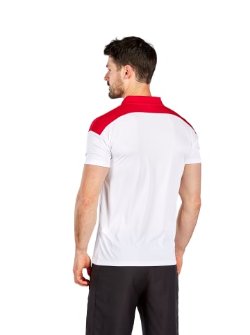 erima Change By Erima Poloshirt in weiß/rot/schwarz