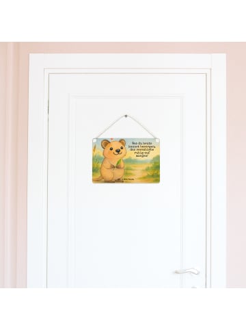 Mr. & Mrs. Panda Schild Quokka Happy Design mit Spruch in Weiß