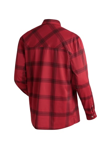 Maier Sports Kasen L/S M He-Hemd 1/1 Arm el. in Rot4583