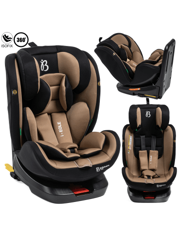 BeBelissimo Kindersitz I-SIZE 40-150 cm, 360, Kinderautositz - Eole in Beige