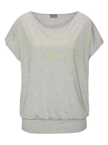 Venice Beach Rundhalsshirt in grau-limone