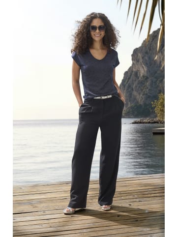 LASCANA Kurzarmshirt in navy