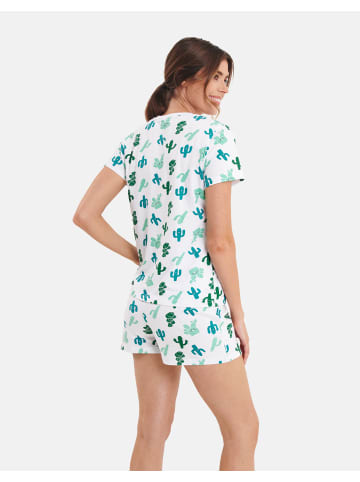 Threadbare Schlafanzug Skye S/S top and Short PJ set in Mehrfarbig