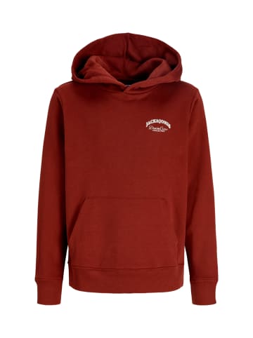 JACK & JONES Junior Hoodie 'B randes' in rot