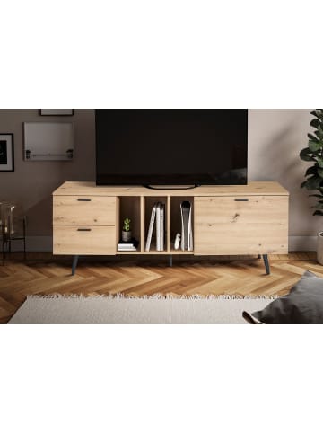 FineBuy TV- und Lowboards in Braun / Spanplatte / 150x40x55