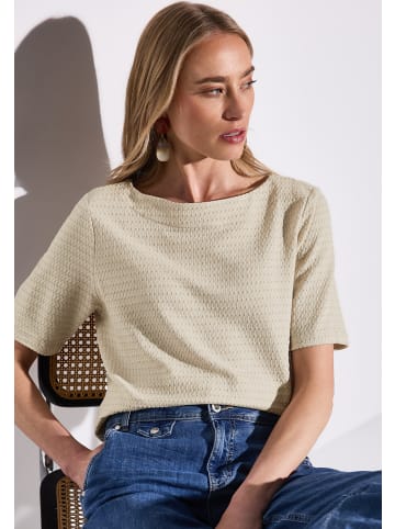 Street One 'T-Shirt mit Struktur' Beige