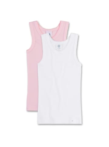 Sanetta Unterhemd 4er Pack in Weiß/Rosa