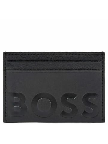 BOSS Big - Kreditkartenetui 4cc Leder 10 cm in schwarz