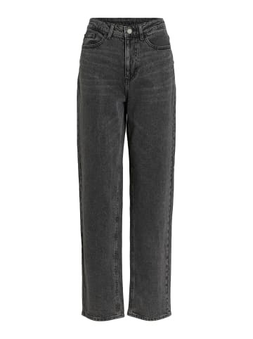 Vila Straight Fit Jeans in Dark Grey Denim 1