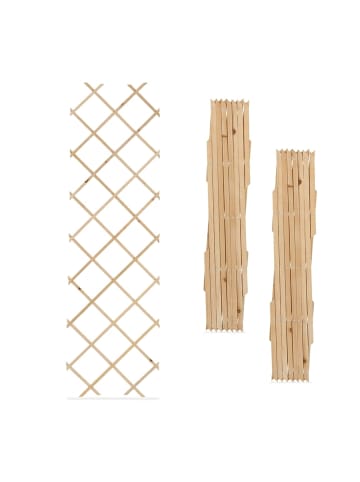 3 x Rankgitter in Natur - (B)60 x (H)180 cm