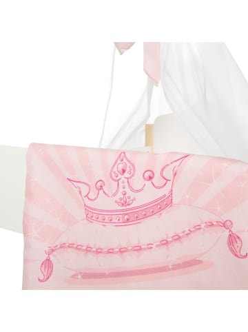 roba Puppenbett Scarlett – weiß lackiert, mit Bettwäsche & Himmel in Rosa