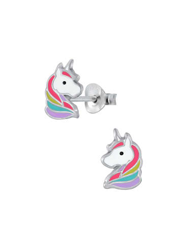 schmuck23 Silber-Ohrringe Einhorn 0,7 cm x 0,8 cm