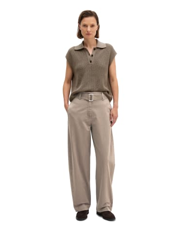 Marc O'Polo Barrel Pants mit Gürtel in Stone Taupe