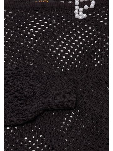 caissa Strickpullover in Schwarz