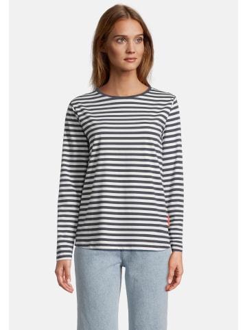 Salzhaut Sweatshirt KANT - RINGEL Navy Offwhite