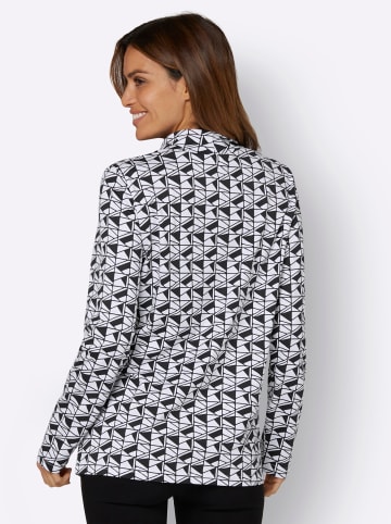 WITT WEIDEN Shirt in schwarz-weiß-bedruckt