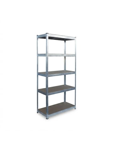 relaxdays Schwerlastregal in Silber - (B)75 x (H)150 x (T)30 cm