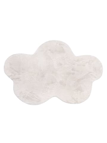 KADIMA DESIGN Kinderteppich waschmaschinenwaschbar Unifarben in Creme