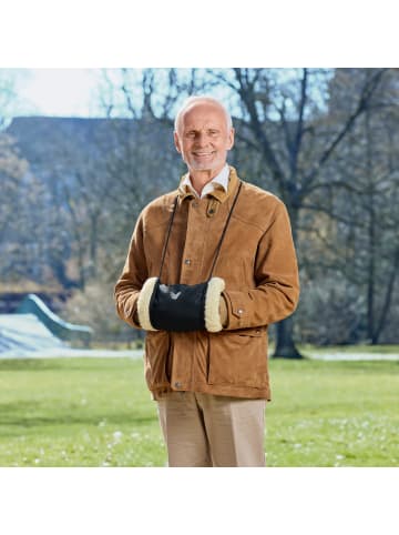 Erwin Müller Muff in schwarz/natur