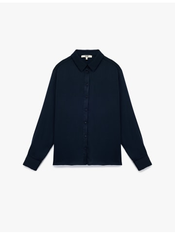 KOTON SHIRTS LS in Marineblau