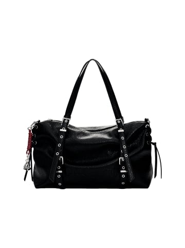 Desigual Umhängetasche 'Half Logo Denim Lanuza' in schwarz