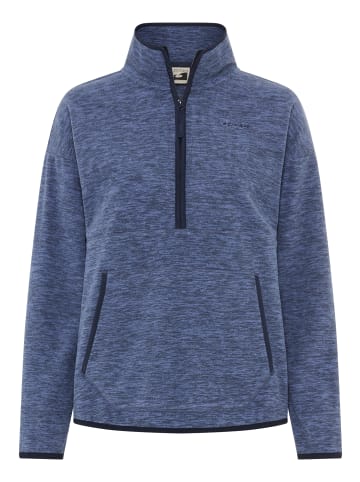 OCEAN SPORTSWEAR Fleecepullover in blau melange