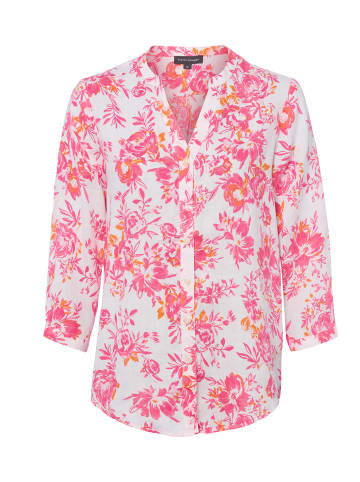 Franco Callegari Leinenbluse in weiß pink - 0099