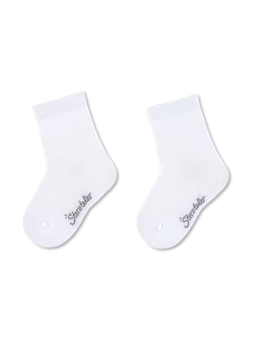 Sterntaler Socken 2er-Pack uni in weiß