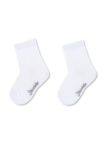 Sterntaler Socken uni, 2er-Pack in weiß