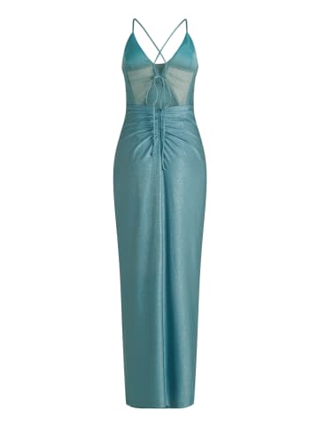Vera Mont Abendkleid im Glitzer-Look in Mint/Silver
