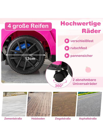 COSTWAY Mazerati Rutschauto in Rosa