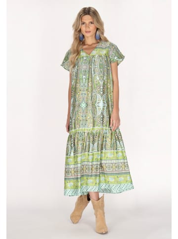 usha FESTIVAL Damen Kleid in Hellgrün Mehrfarbig