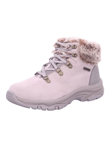 Skechers Damen Winterschuhe warm Lace Up Faux Fur Cuff Boot W/ in Beige