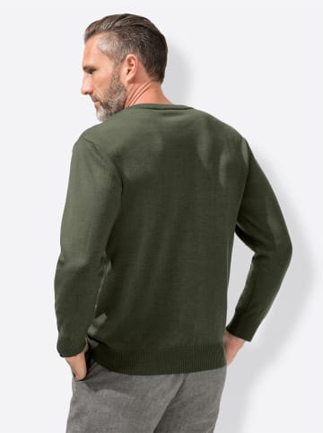 WITT WEIDEN V-Pullover in khaki