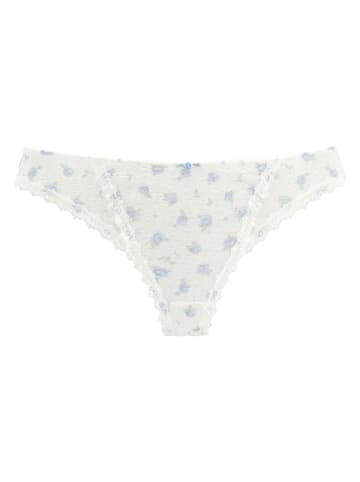 Vivance by Lascana String in weiß-hellblau