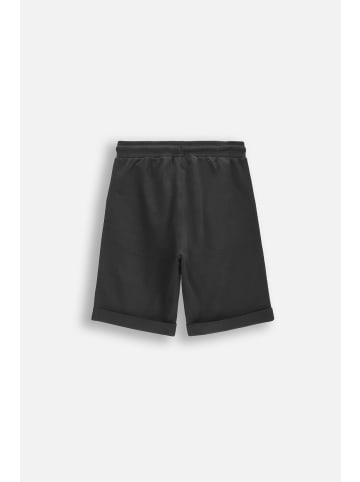 Coccodrillo Baumwoll-Trainingsshorts in schwarz